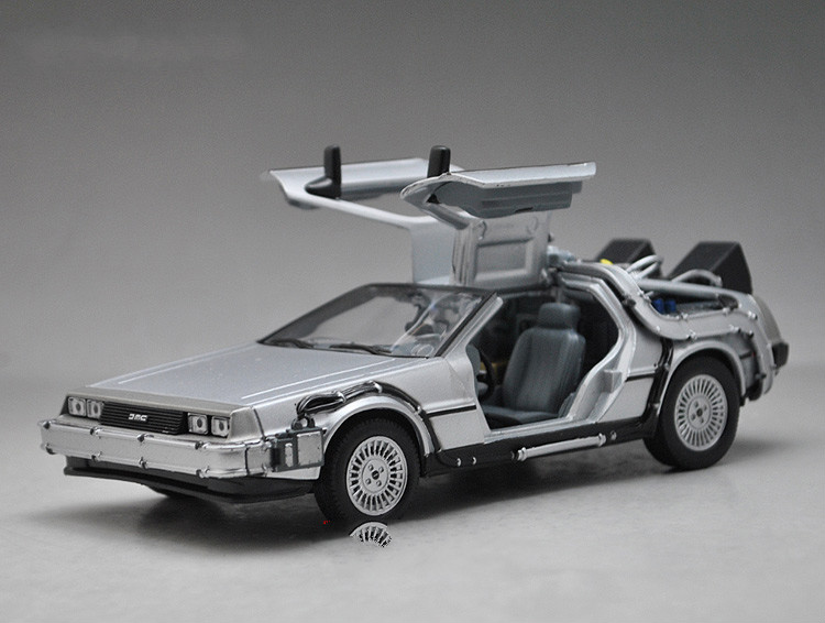 回到未来车模型 时光机电影版威利1:24 dmc头号玩家仿真汽车模型 第ii