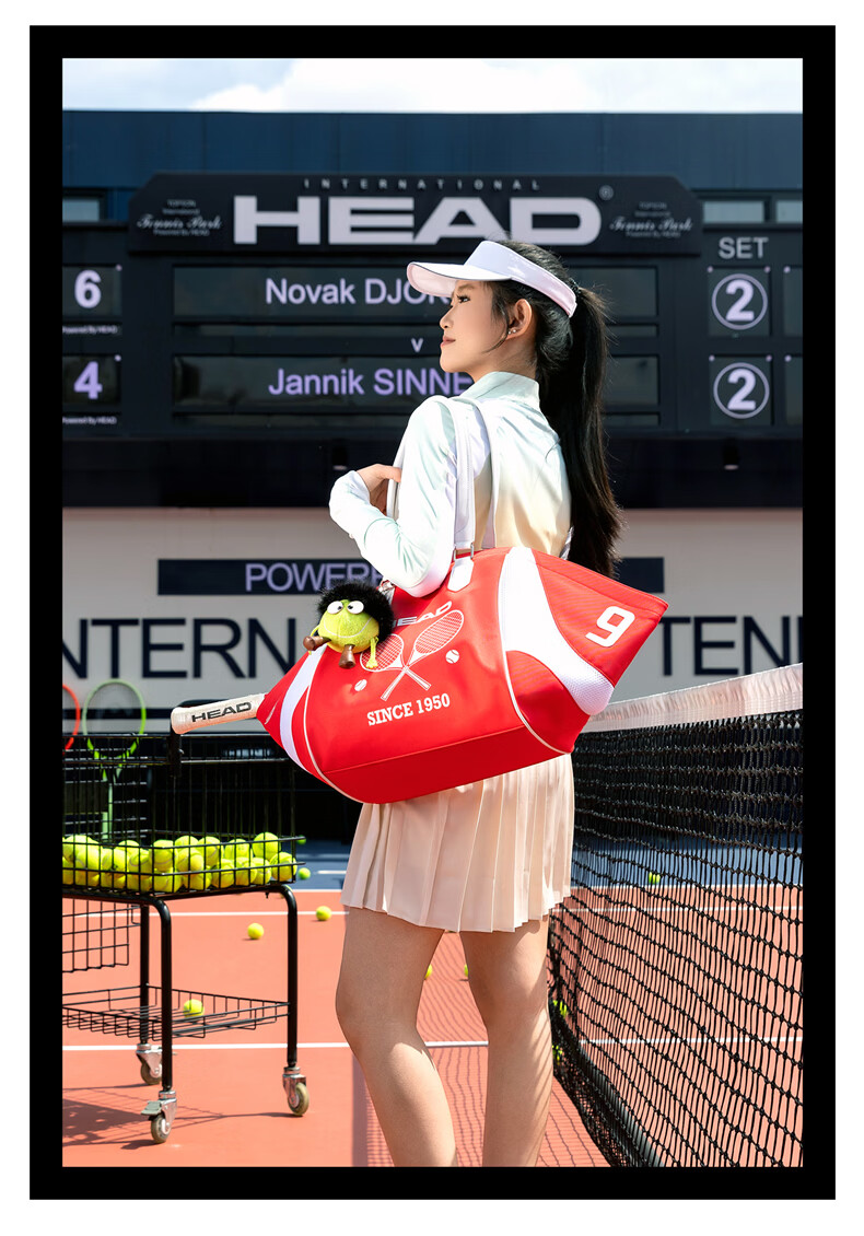 HEAD Tennis Bag BOOM Handheld Badminton Bag Unisex Shoulder Bag High-Value Storage Large Capacity Lightweight Wing Bag 2