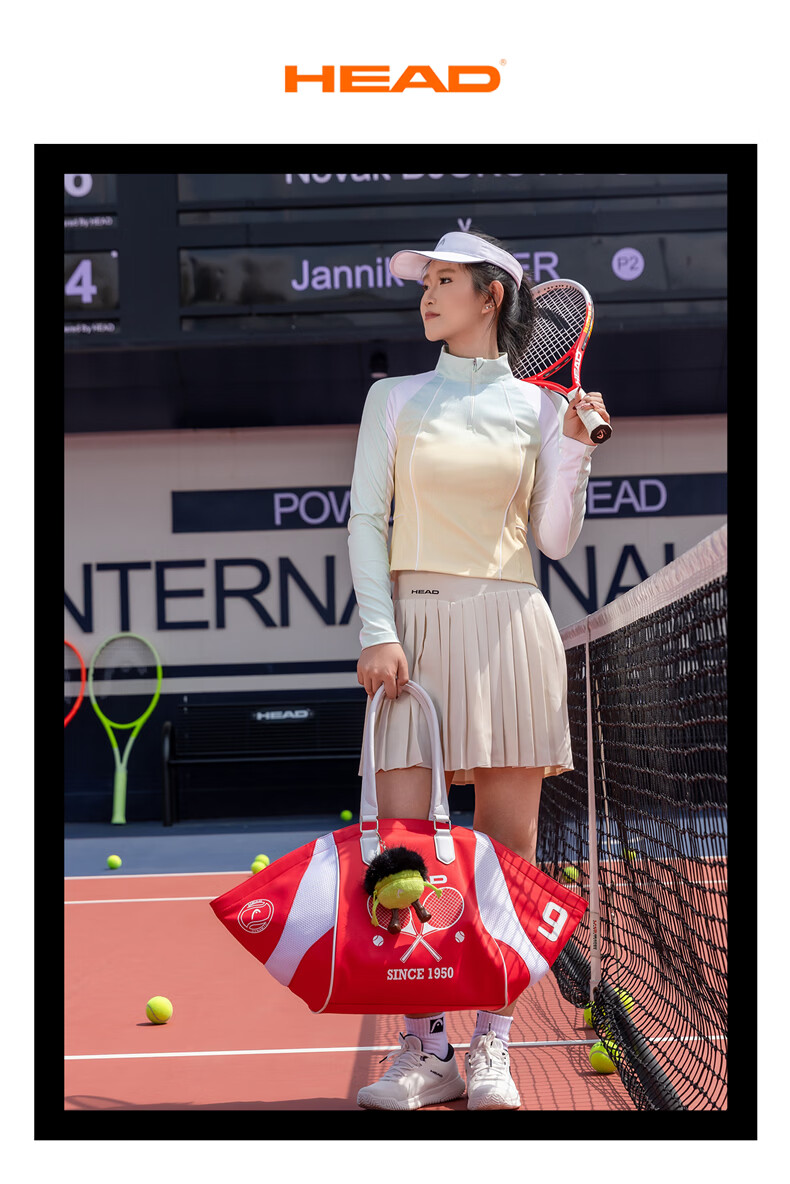 HEAD Tennis Bag BOOM Handheld Badminton Bag Unisex Shoulder Bag High-Value Storage Large Capacity Lightweight Wing Bag 4
