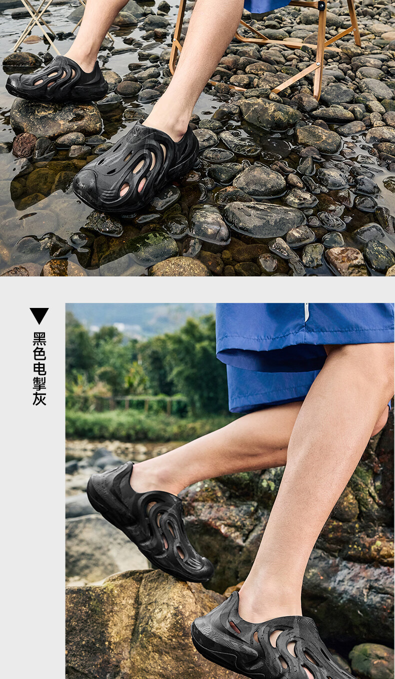 Jordan Shanshendong Men's Sandals 2026 Summer Breathable Hollow Anti-Slip Soft Sole Beach Slippers 13