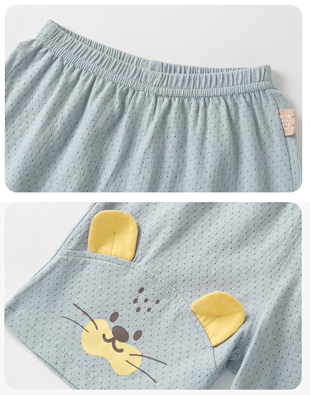 Kaka Panda Boys Simple Set Children's Short Sleeve Shorts Summer Outfit Girls Baby New Top Infant Two-Piece Set 14