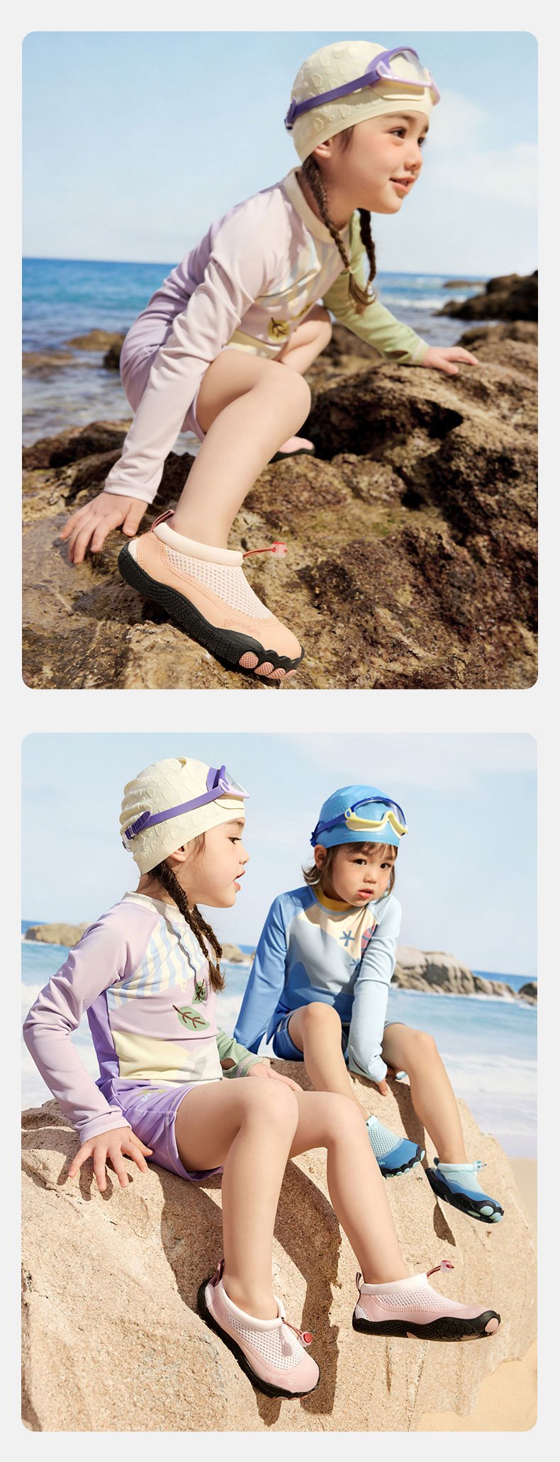 Kocotree KK Tree Kids Water Shoes Non-Slip Cut-Resistant Baby Beach and Water Play Shoes Dual-Use for Land and Water 24