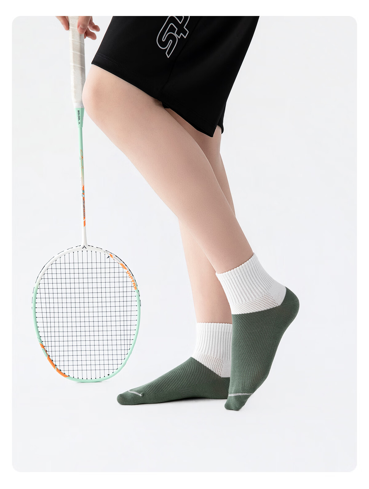 Herbal Original Camellia Student Deodorant Socks Black White Gray Spring Summer Thin Mesh Boys Girls Antibacterial Cotton Socks 23