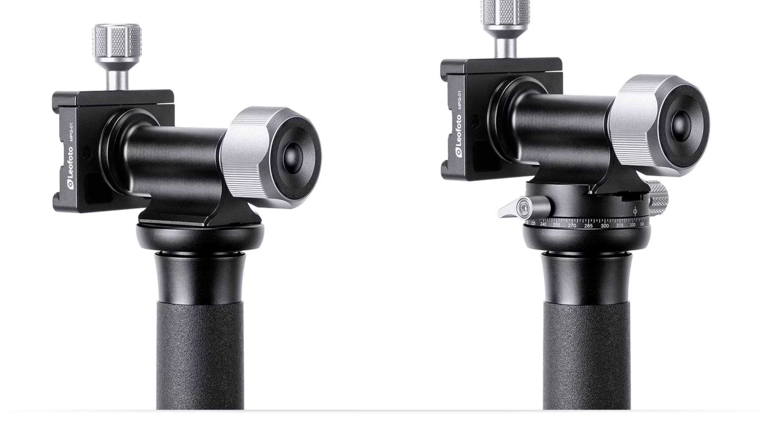 Leofoto MPG-01 Horizontal Monopod Pan-Tilt Quick Release Clamp Adapter for Arca Quick Release Plate Conversion Head Accessory 11