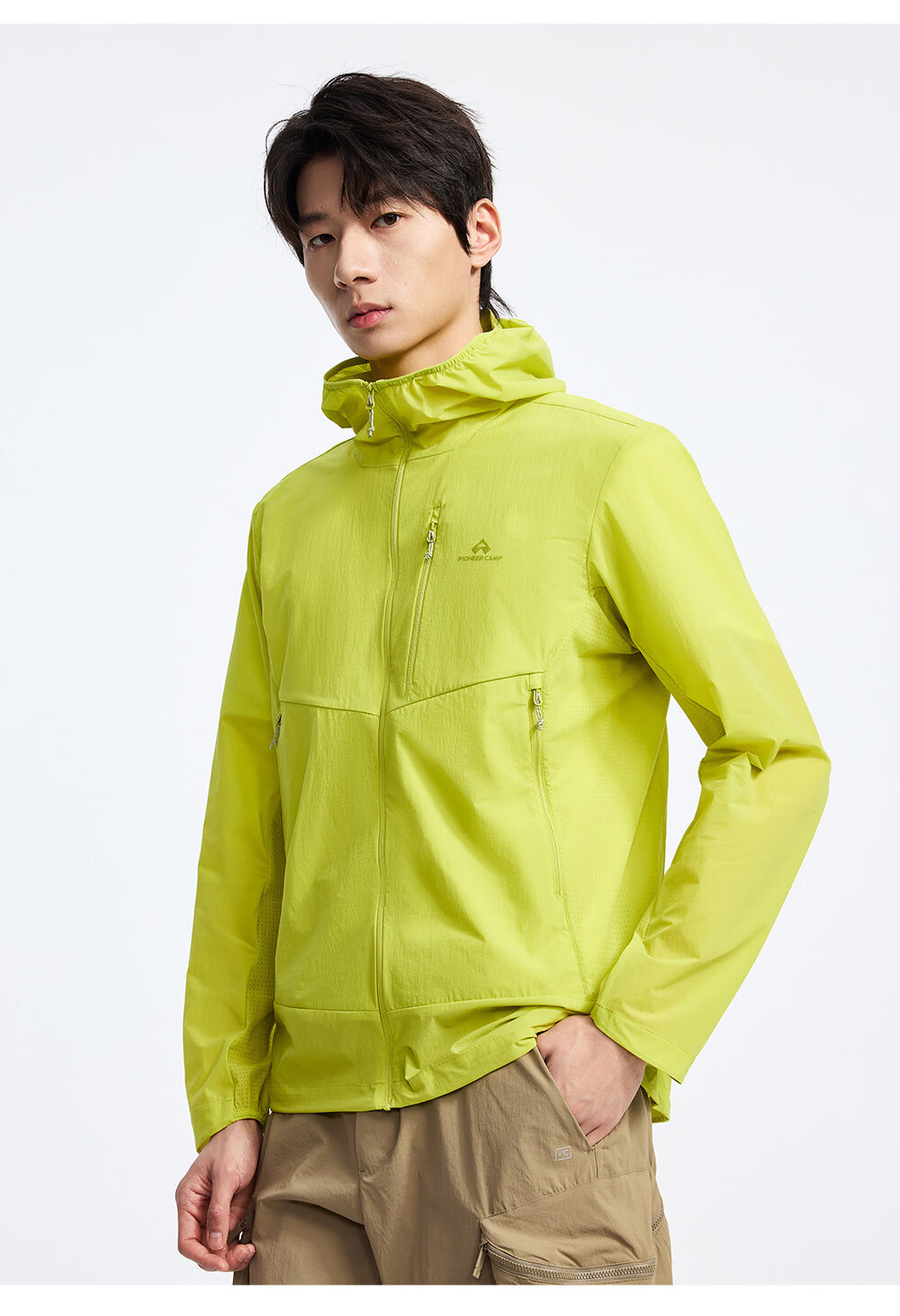 Pioneer Camp Fengdie Pro Men's Summer Outdoor Breathable Water-Repellent UV Protection Hooded Sun Protection Jacket 18