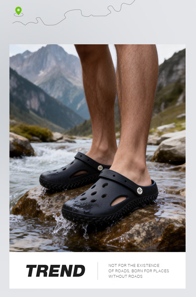 361° Women's Summer 2026 New Anti-Slip Soft Sole Outdoor Hole Shoes Breathable Fashion Sandals 15