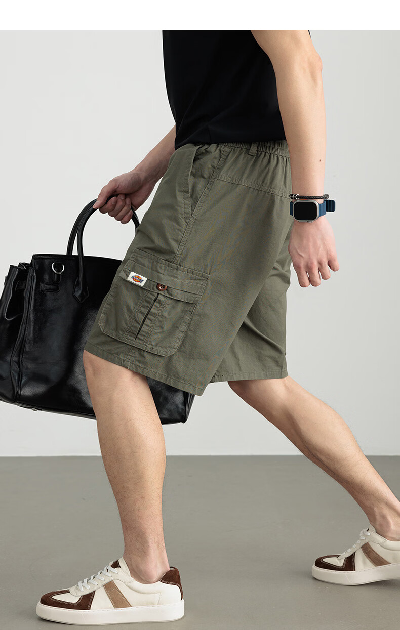 Dickies Men's Cotton Five-Point Shorts Summer New Beach Pants American Trendy Casual Workwear Shorts 15