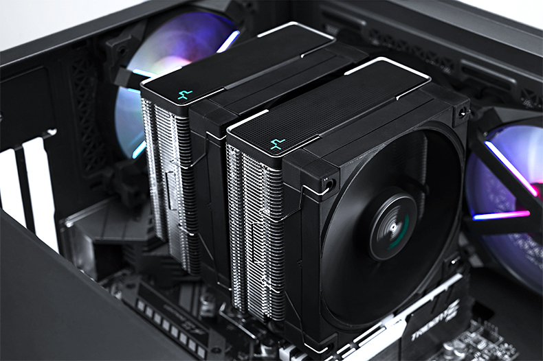 九州风神ak620cpu散热器双塔6热管镀镍风冷静音散热器台式散热ak620