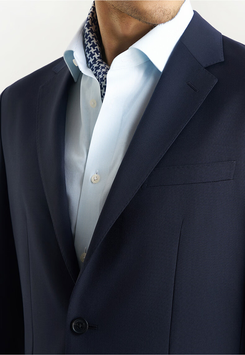 Shirt Lao Luo [Platinum Master Single Suit] Machine Washable Merino Wool Sorona Notch Lapel Suit 251Z0S516N 4
