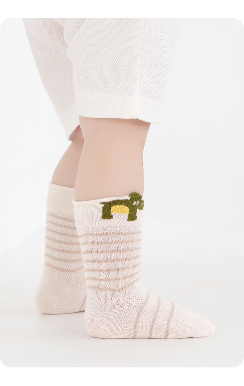 Growth Baby Socks Summer Thin Breathable Mesh Socks Seamless Soft Cuff No Tightening Mid-Calf Socks 14