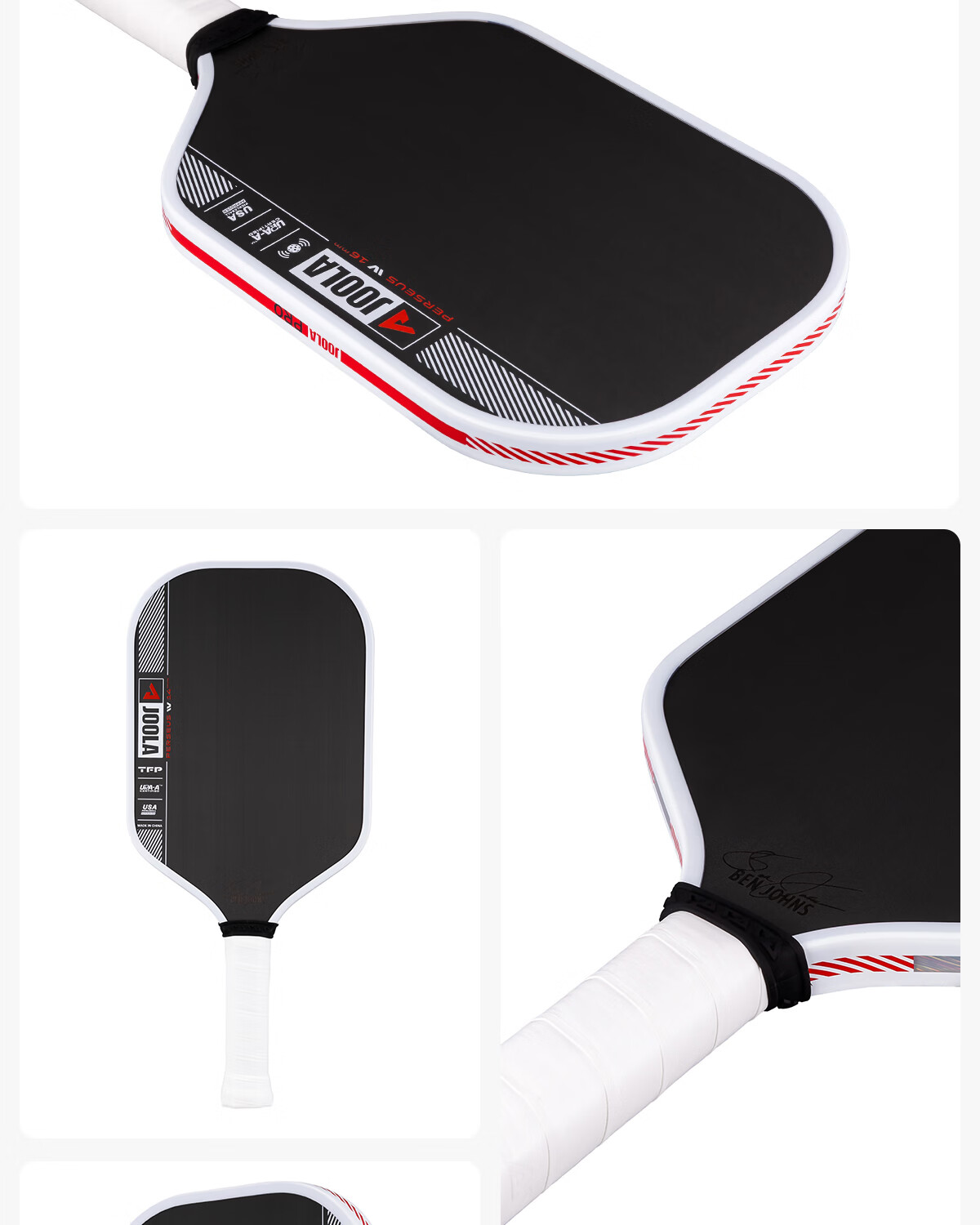 JOOLA Pro IV Carbon Fiber Dual Certified Professional Table Tennis Paddle Agassi 16mm Offensive Style 9
