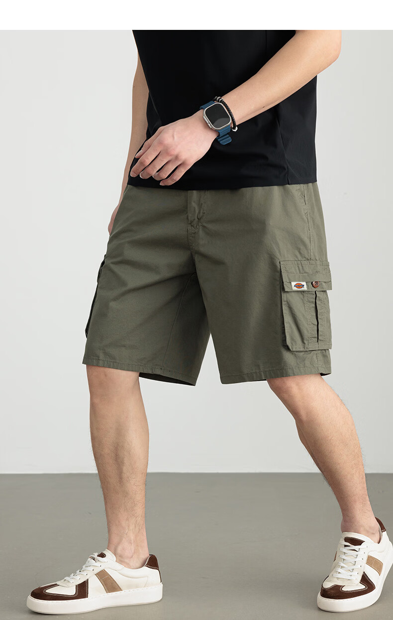 Dickies Men's Cotton Five-Point Shorts Summer New Beach Pants American Trendy Casual Workwear Shorts 18