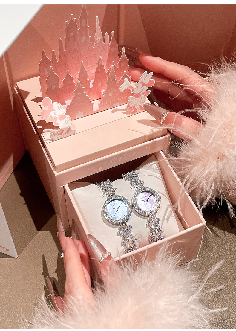 Disney Dream Butterfly Women's Watch 2026 New Quartz High-End Niche Bracelet Watch Birthday Gift for Girlfriend 16