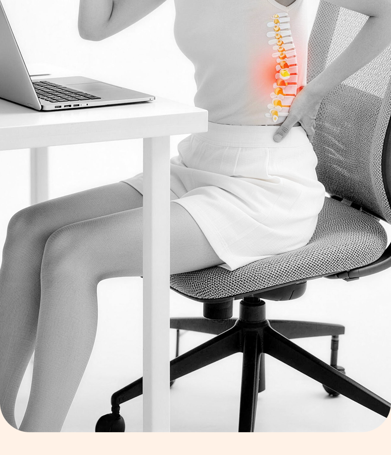 Zhiguozhe Office Lumbar Support Pillow Cushion Seat Backrest Waist Support Sleeping Workstation Long Sitting Artifact Chair Lumbar Cushion 12