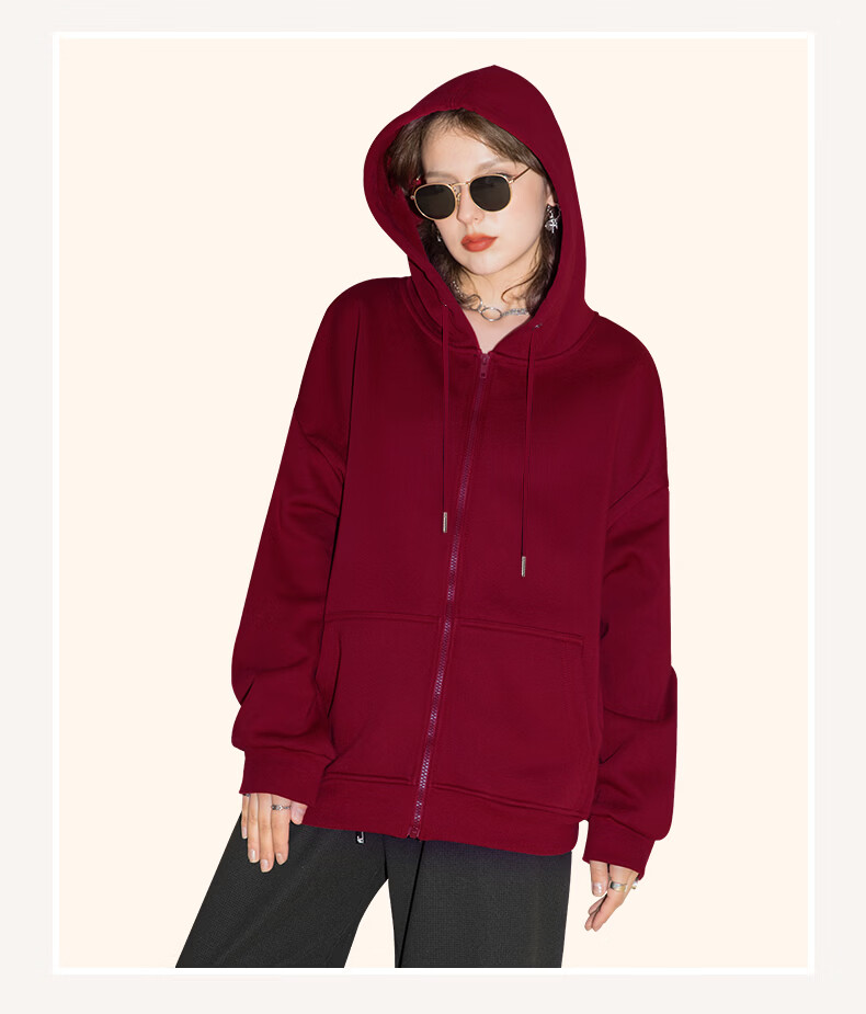 Jeanswest Women's Commuter Cardigan Hoodie Jacket Spring Autumn 2026 New Winter Fleece Thickened Sherpa Hooded Top 16