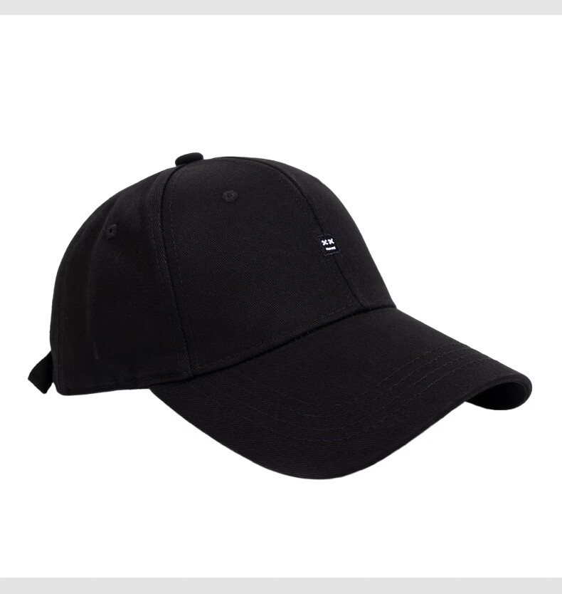 Unisex Embroidered Baseball Cap Spring Summer Slim Face Couple Style Oversized Navy Blue One Size 8