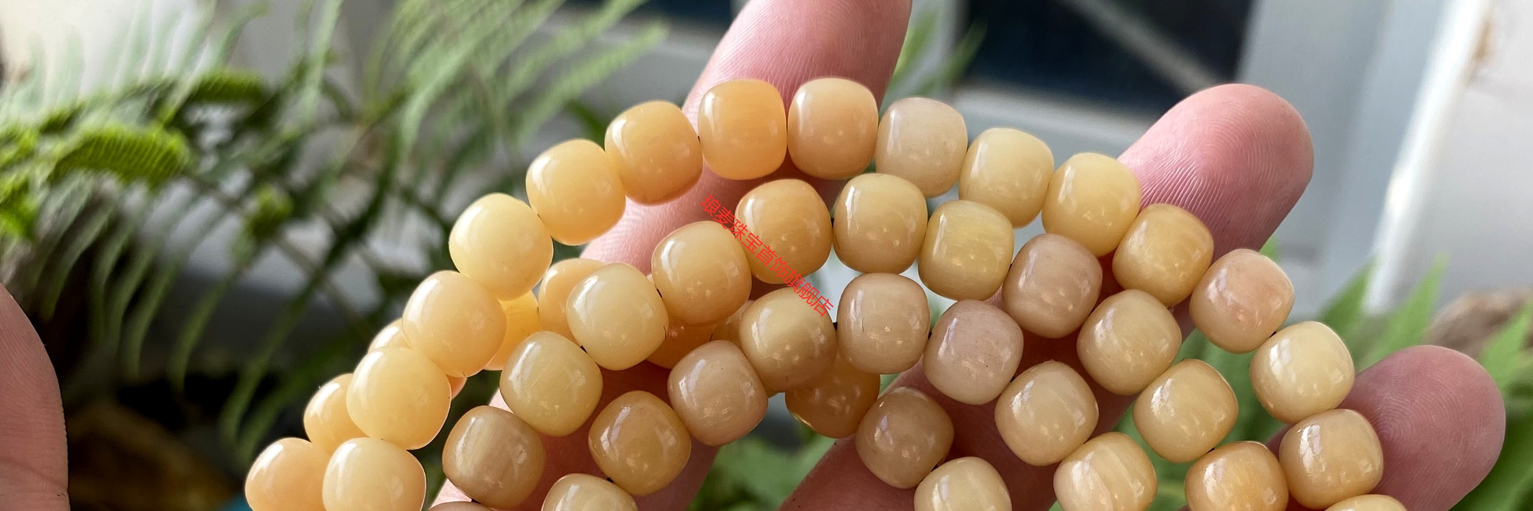 琅麦 高密度老型桶珠骆驼骨108颗未脱脂藏传驼骨念珠佛珠手串手链