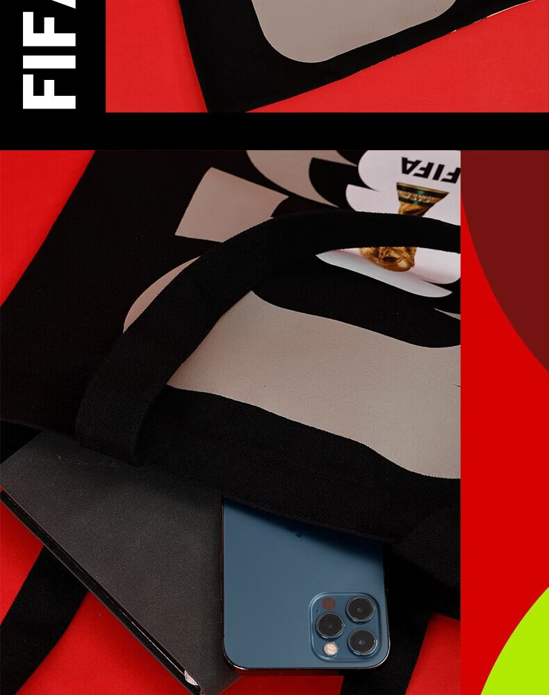 FIFA 2026 World Cup Official Authentic Trophy Pattern Casual Fashion Canvas Bag Gift Souvenir 4