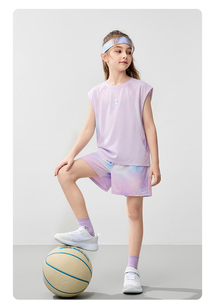 Disney Kids Boys and Girls Sports Set Summer Sleeveless Vest and Shorts Two-Piece Set Dark Gray 130 12