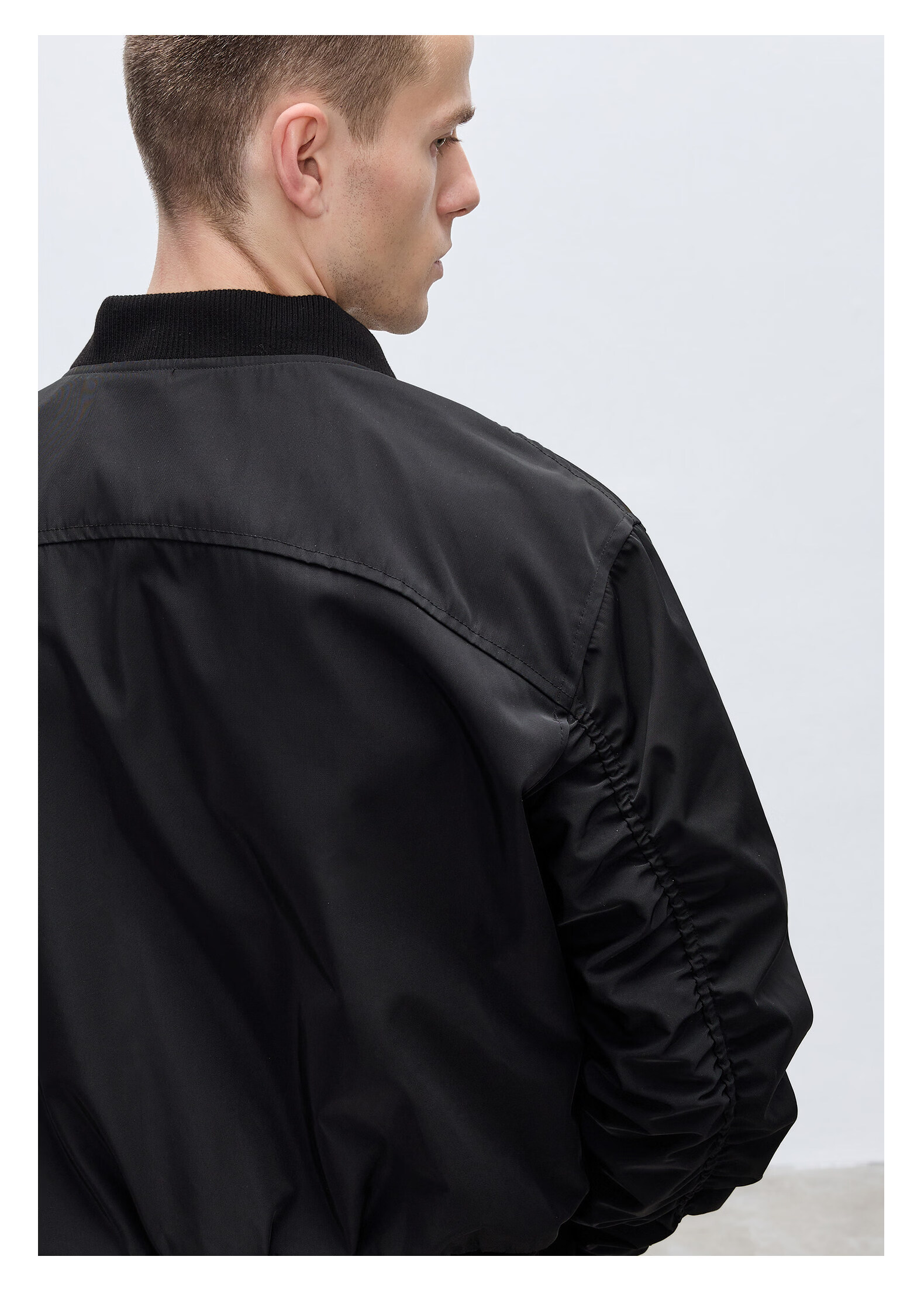 CHINISM Men's Vintage MA1 Flight Jacket Spring Autumn Breathable Casual American Baseball Jacket 17