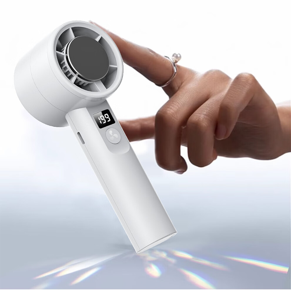 YOUMKR 199-Level Cooling Handheld Desktop Semiconductor Cooling Fan Long Battery Life Portable USB Small Fan High Airflow Rechargeable Cooling Device for Dorm Students 14