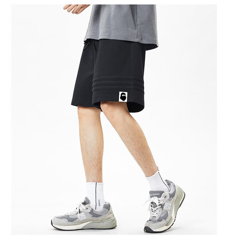 Fingercroxx IT Trendy Casual Sports Shorts Men Summer Lightweight Loose Fit Five-Point Pants Pink S 19