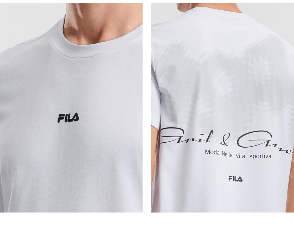 FILA Official Ning Zetao Men's Knitted Short Sleeve Shirt 2026 Summer Fitness Sports Moisture-Wicking Quick-Dry T-Shirt 14