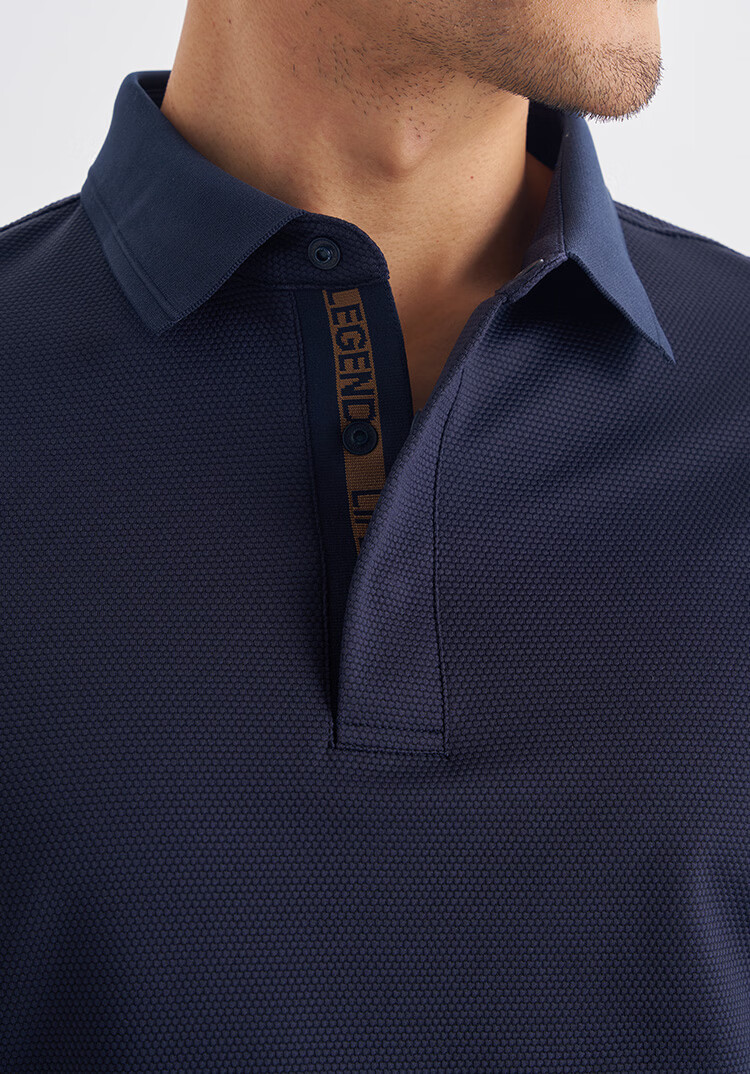 Shirt Lao Luo [Store Edition Golf 07] 2026 New Striped Jacquard Snap Button Polo Shirt 265G7P938S 3