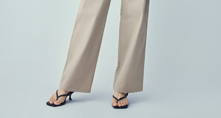 Giordano Women's Pants 2026 New Elastic Cotton Solid Color High Waist Straight Casual Trousers 05416303 16