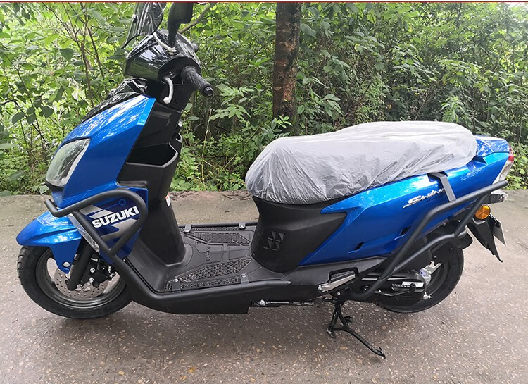 适配铃木uy125百年纪念版保险杠全包保险杠碳钢防撞杠防摔改装加厚前