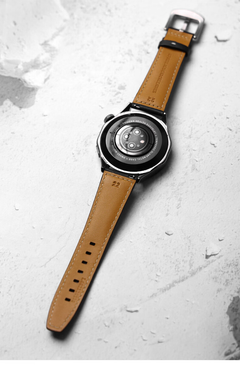 SHIRUI Genuine Leather Watch Strap for Huawei Watch GT4/GT5 EasyFit 22mm Men's Original Sports Band for Watch4/Buds/3 Pro/GT3/GT2 10