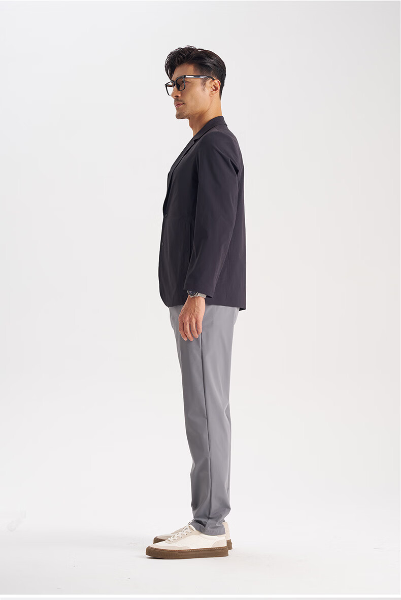 Shirt Lao Luo [Store Edition Elite 05] Seamless Heat-Pressed Cool High Elasticity Hidden Button Casual Single Blazer 261J7S553N 9