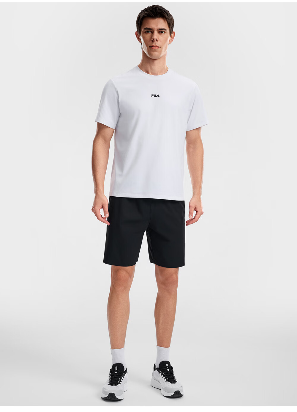 FILA Official Ning Zetao Men's Knitted Short Sleeve Shirt 2026 Summer Fitness Sports Moisture-Wicking Quick-Dry T-Shirt 13
