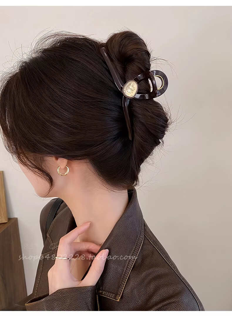 Jinglei Fashion French Hair Clip for Women, Back of Head Claw Clip, Shark Clip, Premium Hair Claw, Hair Accessory 7