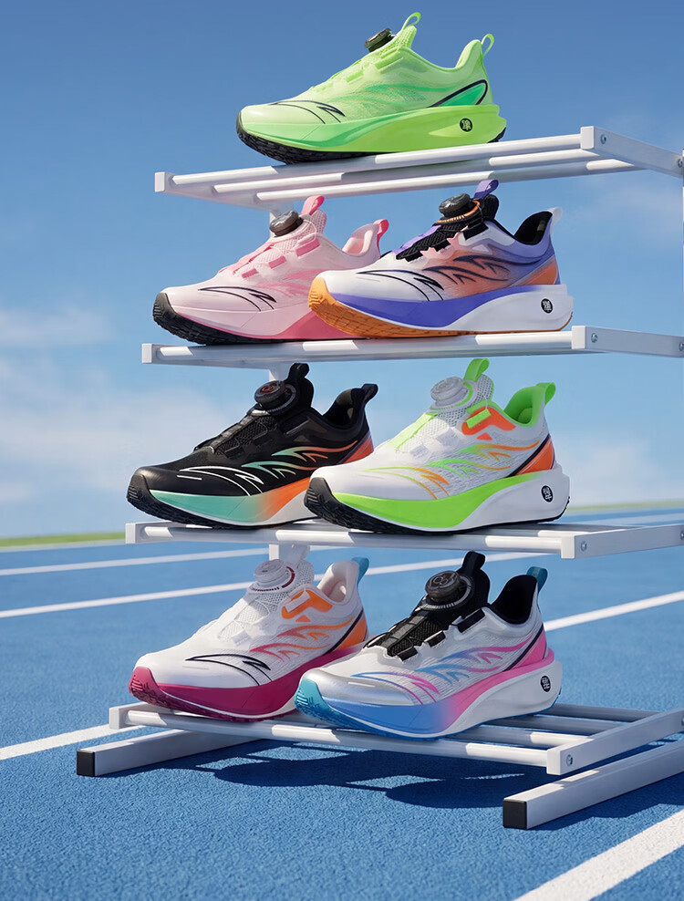 Anta Kids Fitness Running Shoes Student Sports Shoes Victory Boys and Girls Mesh Breathable Youth Running Shoes 2026 16