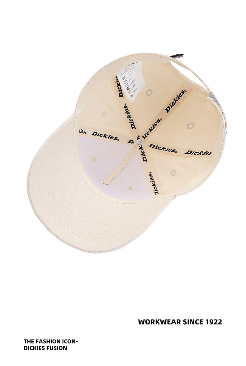 Dickies Deep Crown Hard Top Baseball Cap Small Face Unisex Sun Protection Outdoor Beige Duckbill Hat 8