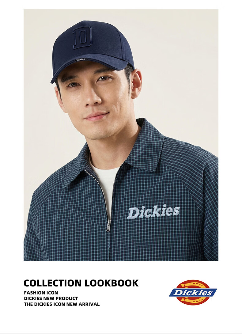 Dickies Lightweight Breathable Baseball Cap Men Sunshade Slim Face Soft Top Pure Cotton Sun Protection Outdoor Duckbill Hat Women Dark Gray 12