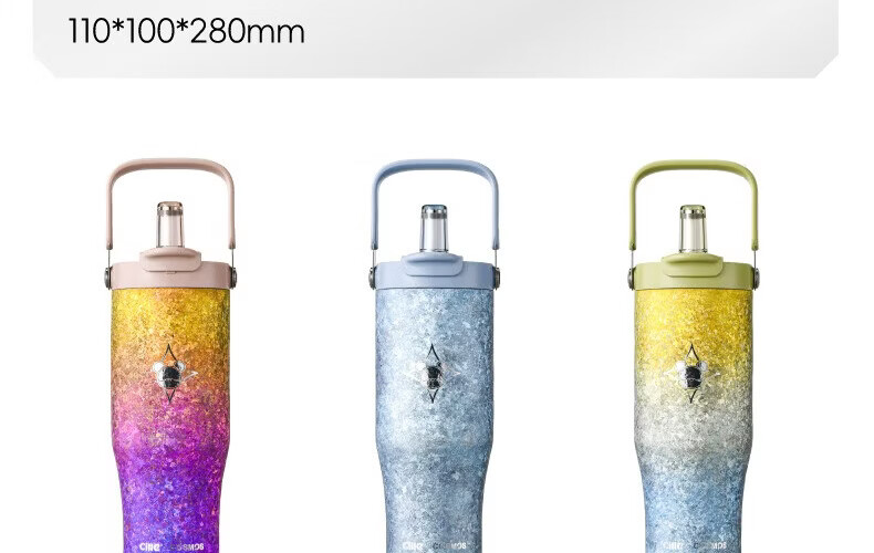 Cille Pure Titanium Insulated Tumbler for Women High-Value Ice Cup Coffee Cup Portable Straw Water Bottle Birthday Gift for Girlfriend 13