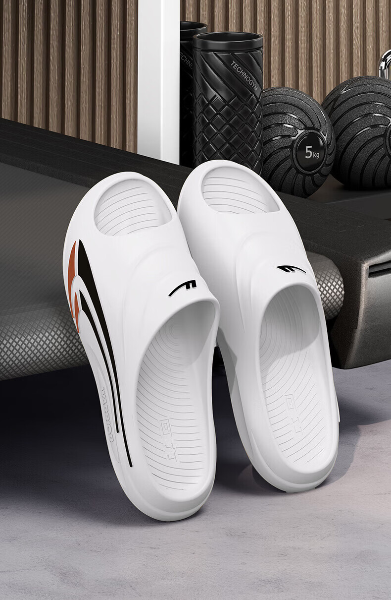 Warrior Men's Summer Bathroom Non-Slip EVA Thick Sole Durable Outdoor Beach Slippers Black Gold Size 40-41 7