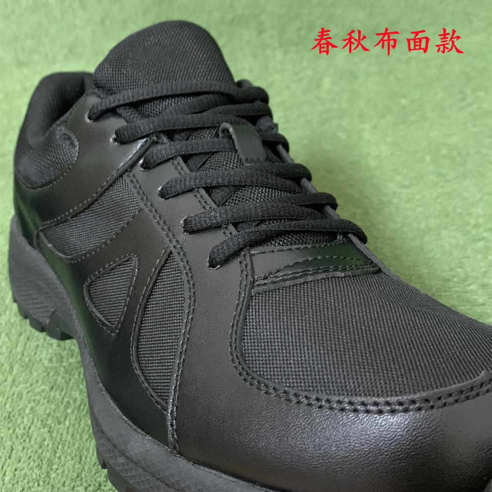回··力(w·arrior)作训鞋男黑色训练鞋超轻耐磨加绒劳保夏季体能鞋