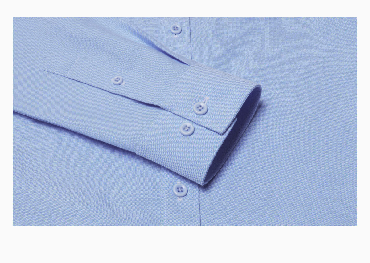 Hodo Red Bean Men's New Business Professional Formal Casual Workwear Long Sleeve White Solid Color Shirt 16