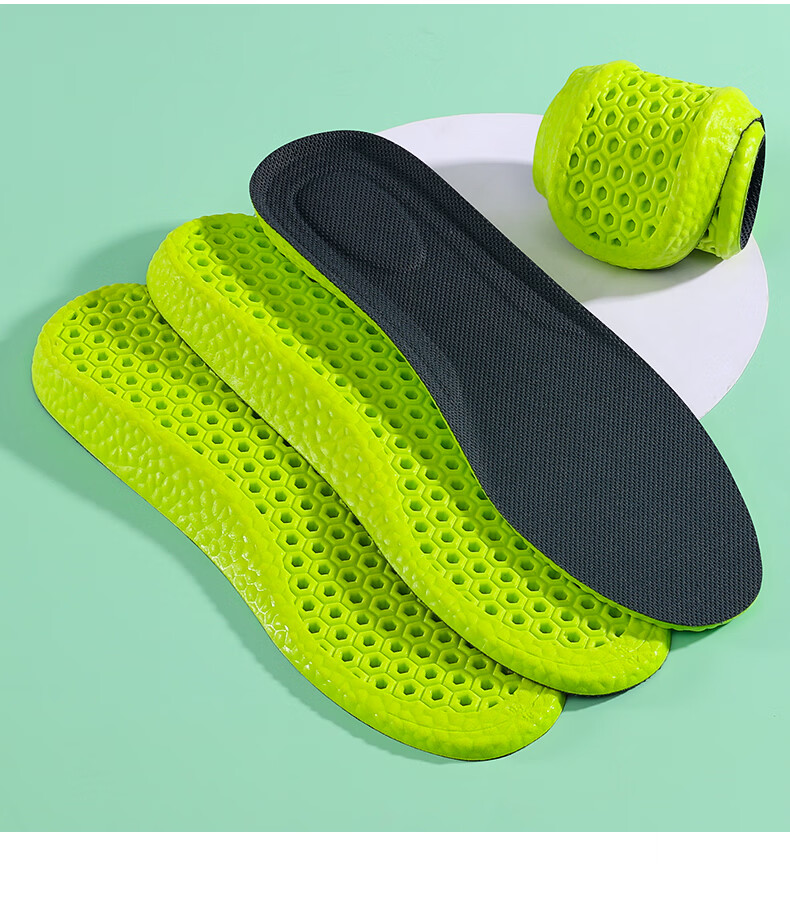 3515 Men's Sports Insoles Anti-Fatigue Antibacterial Odor-Resistant Thickened Shock Absorption Breathable Sweat-Absorbing Non-Stuffy Summer Military Training 20
