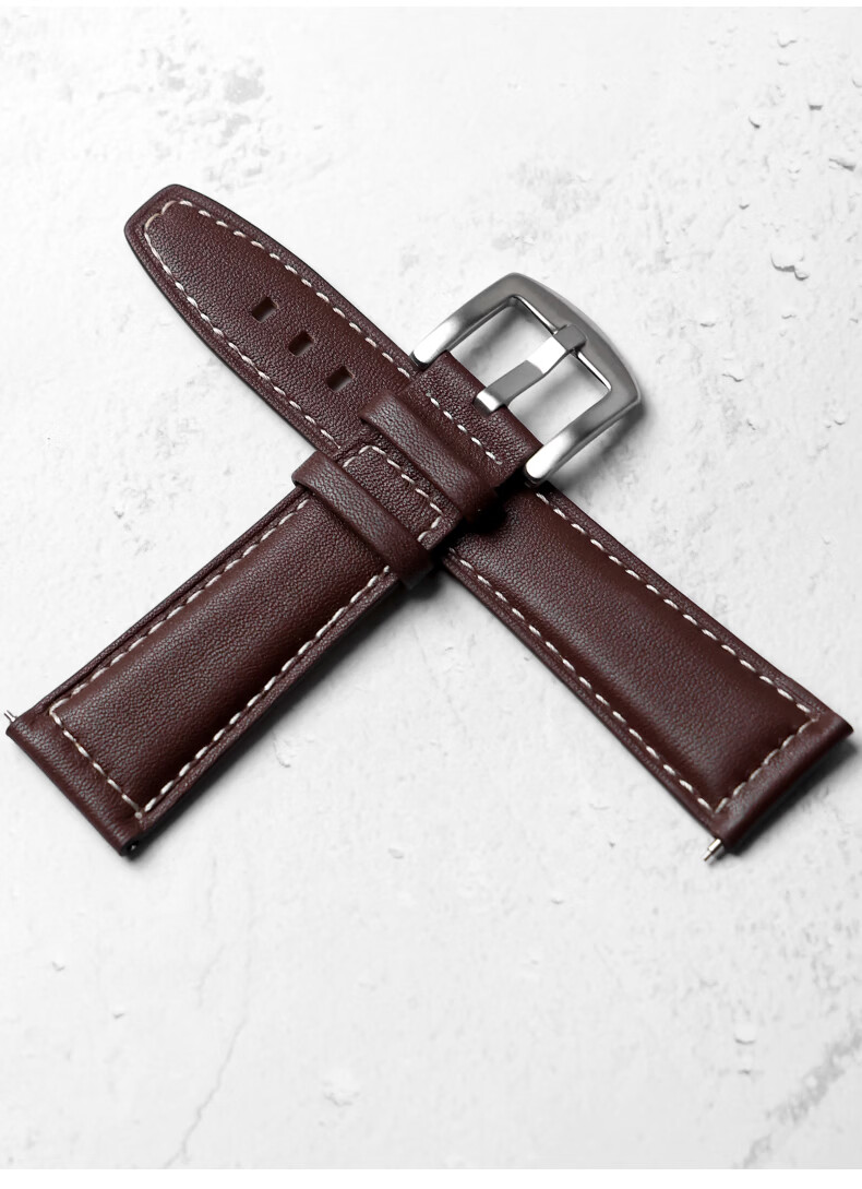 SHIRUI Genuine Leather Watch Strap for Huawei Watch GT4/GT5 EasyFit 22mm Men's Original Sports Band for Watch4/Buds/3 Pro/GT3/GT2 8