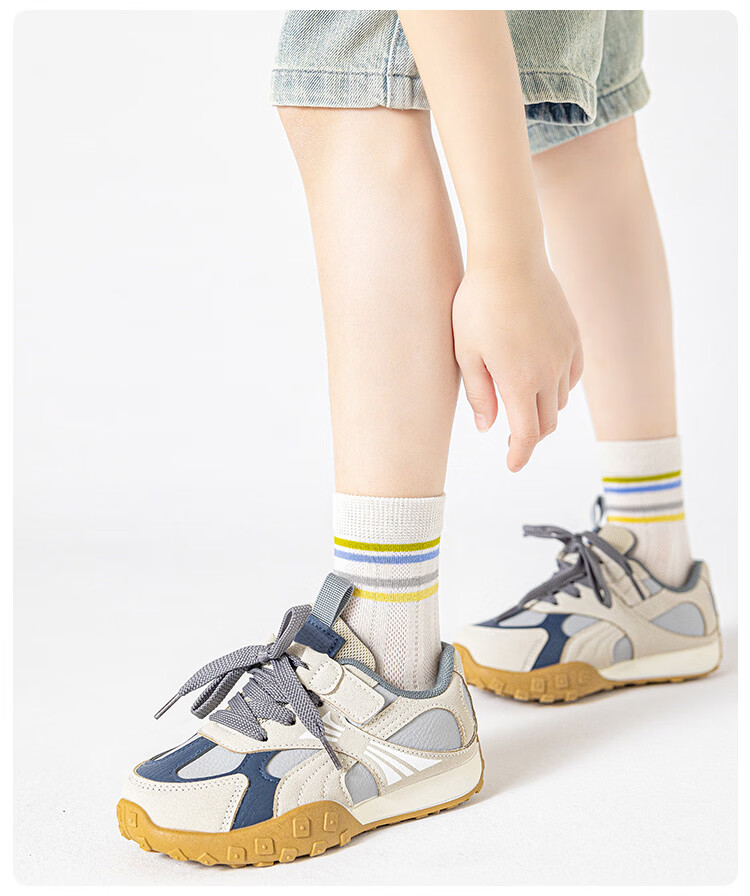 Little Pig Banner A-Class Xinjiang Long-Staple Cotton Kids Socks Soft Skin-Friendly High Elastic Non-Binding High-Value Student Summer Mesh Socks 6