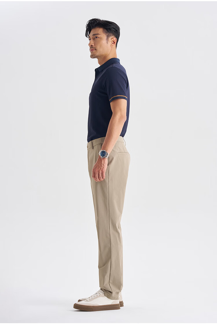 Shirt Lao Luo [Store Edition Golf 07] 2026 New Striped Jacquard Snap Button Polo Shirt 265G7P938S 9