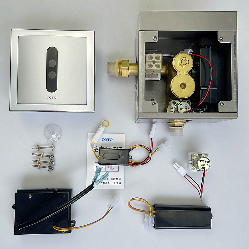 toto小便斗感应器配件due114upk面板106电磁阀小便池电池盒变压器 源