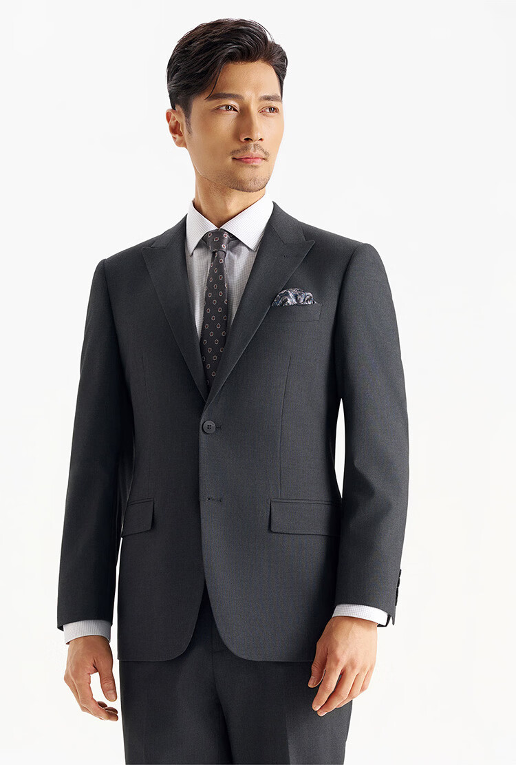 Shirt Lao Luo [President T2] Notched Lapel Zero-Dye Colorfast Easy-Care Business Suit Jacket 247B0S508N 15