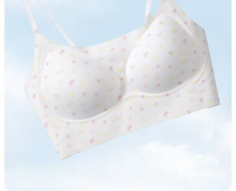 Meishianxuan High School Girls Shaping Bra Youth Development Thin Strap Three-Stage Printed Underwear for Junior High Students 9