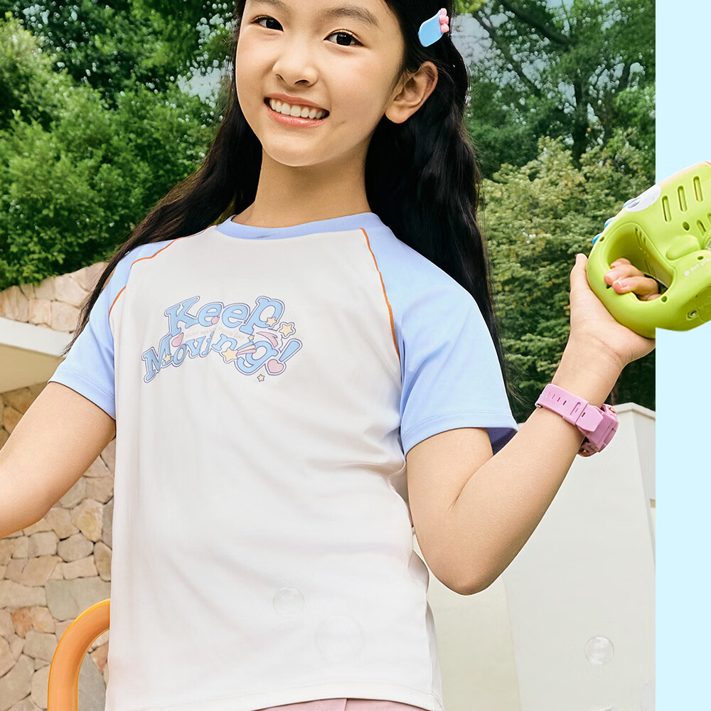 Anta Kids Short Sleeve T-Shirt 2026 Summer Comfortable Skin-Friendly Large Children Easy Stain-Resistant Sports Tee A62627102 13