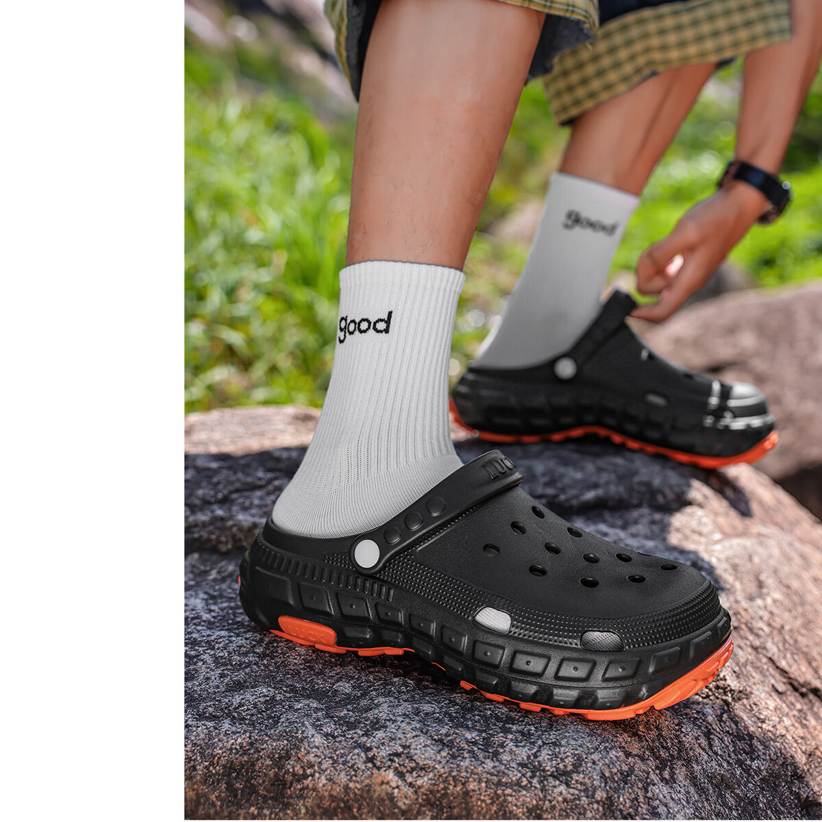TZLDN Men's Non-Slip Ventilated Summer Outdoor Sports Odor-Resistant Creek Shoes Dual-Purpose Driving Beach Sandals 13